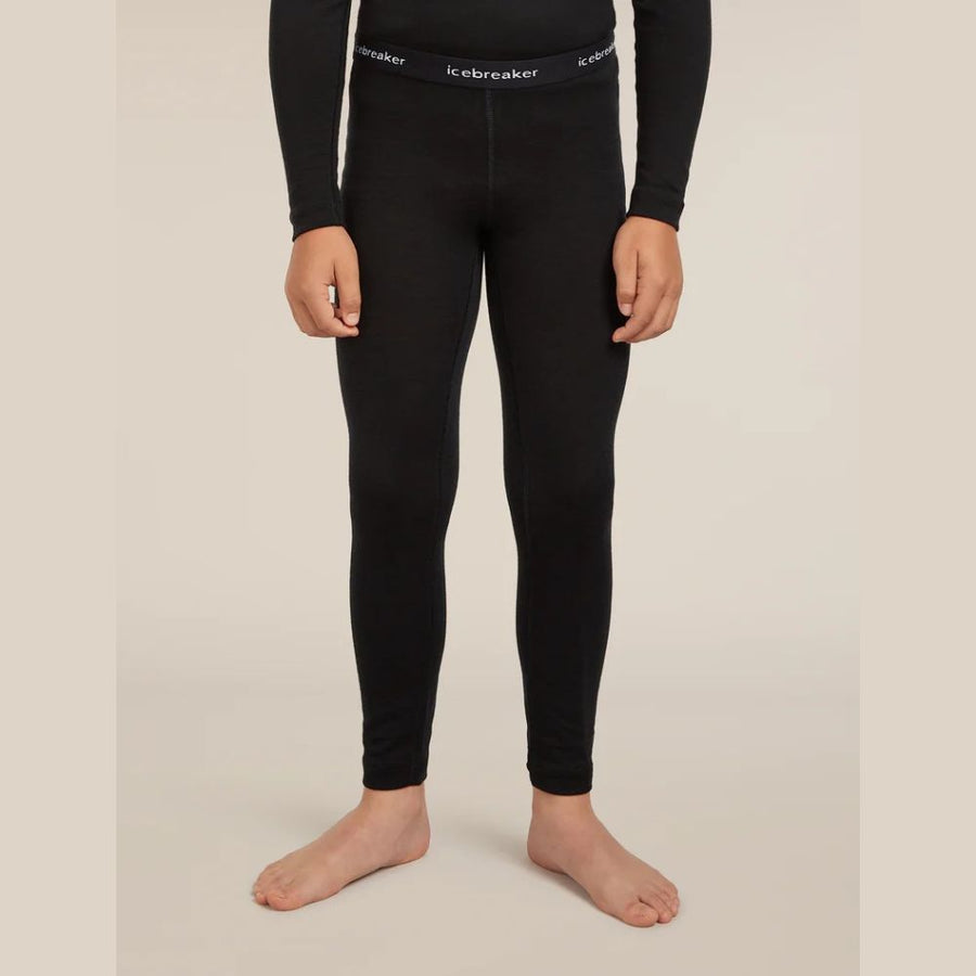 Icebreaker Kids 200 Oasis Merino Thermal Leggings, Black