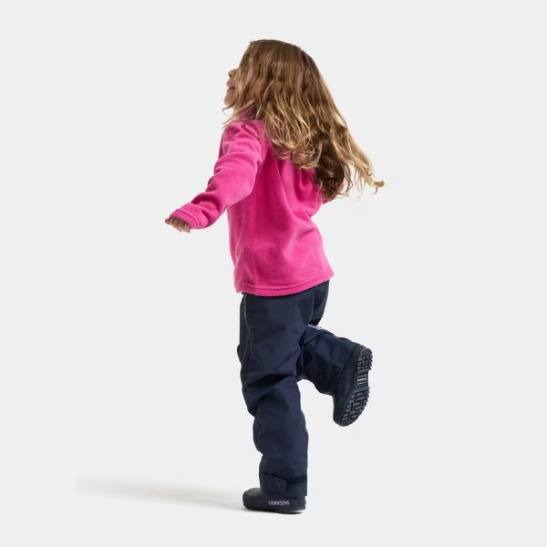 Kids Fleece Skiing Mid Layer - Didriksons Monte Fleece Top - Cactus Pink