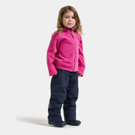 Kids Fleece Skiing Mid Layer - Didriksons Monte Fleece Top - Cactus Pink