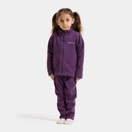 Kids Fleece Skiing Mid Layer - Didriksons Monte Fleece Top - Northern Purple