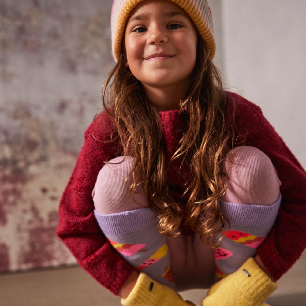 Kids Ski Socks - Barts Popsicle Ski Socks, Lilac