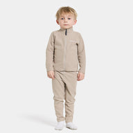 Didriksons Monte Kids Fleece Leggings in Beige.  Ideal for layering when skiing early season, high resports or Lapland Holidays 
