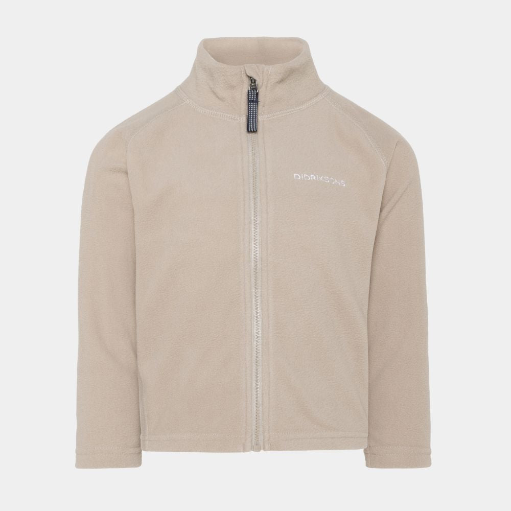 Kids Fleece - Didriksons Monte Fleece Jacket - Beach Beige