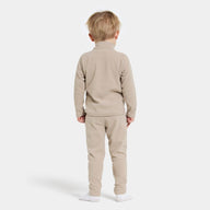 Kids Skiing Fleece - Didriksons Monte Fleece Jacket - Beach Beige