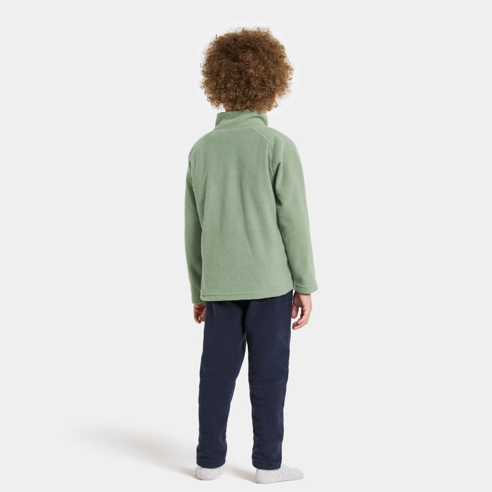 Kids Skiing Fleece - Didriksons Monte Fleece Jacket - Light Moss 