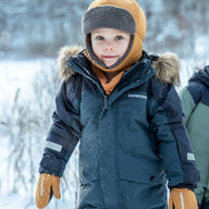 Kids Snowsuit Waterproof 15K - Didriksons Bjarven 5 Coverall - Navy