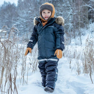 Kids Snowsuit Waterproof 15K - Didriksons Bjarven 5 Coverall - Navy