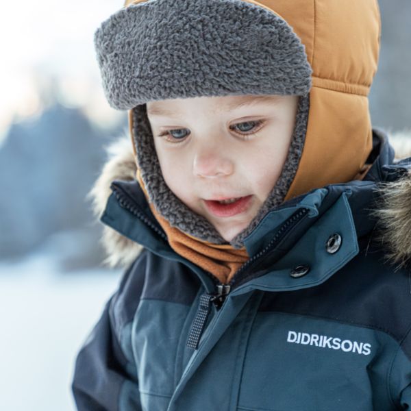 Kids Snowsuit Waterproof 15K - Didriksons Bjarven 5 Coverall - Navy