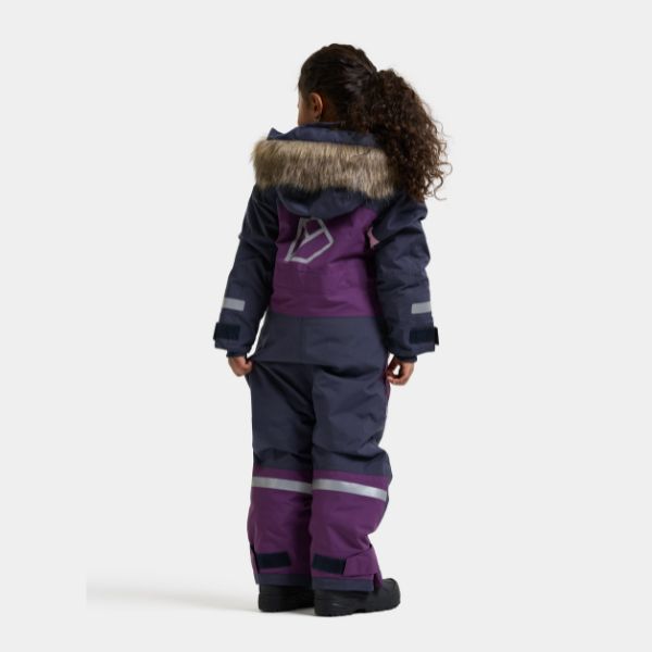 Kids Snowsuit Waterproof 15K - Didriksons Bjarven 5 Coverall - Northern Purple