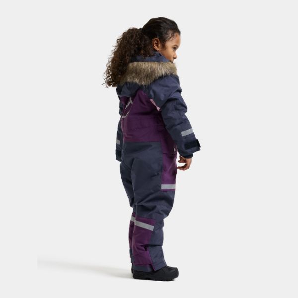 Kids Snowsuit Waterproof 15K - Didriksons Bjarven 5 Coverall - Northern Purple