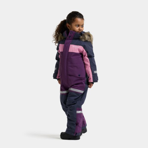 Kids Snowsuit Waterproof 15K - Didriksons Bjarven 5 Coverall - Northern Purple