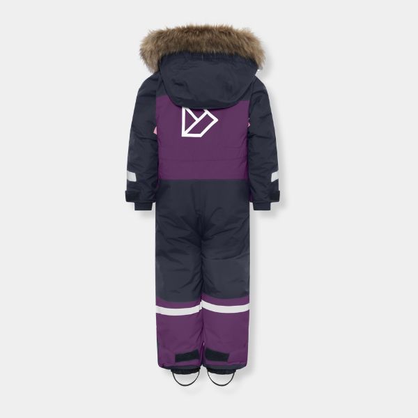 Kids Snowsuit Waterproof 15K - Didriksons Bjarven 5 Coverall - Northern Purple