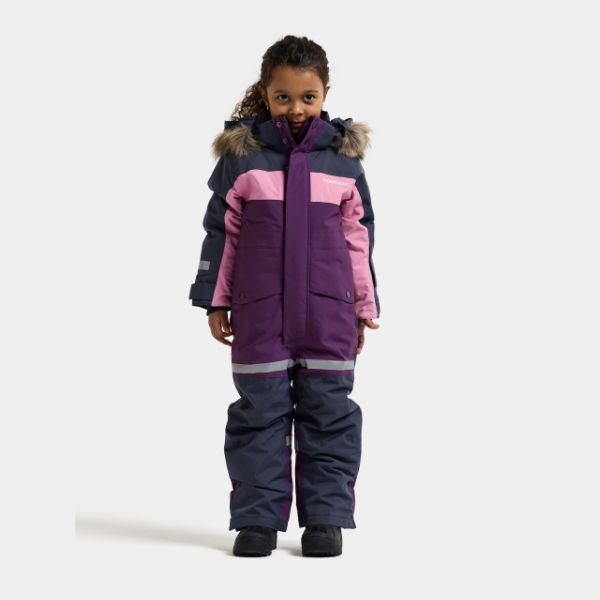 Kids Snowsuit Waterproof 15K - Didriksons Bjarven 5 Coverall - Northern Purple