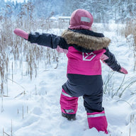 Kids Snowsuit Waterproof 15K - Didriksons Bjarven 5 Coverall - Cactus Pink