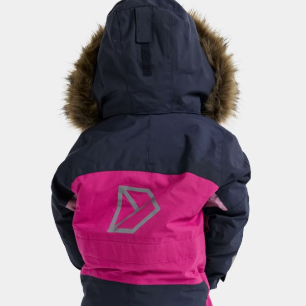 Kids Snowsuit Waterproof 15K - Didriksons Bjarven 5 Coverall - Cactus Pink