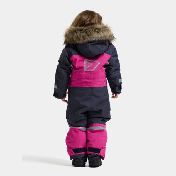 Kids Snowsuit Waterproof 15K - Didriksons Bjarven 5 Coverall - Cactus Pink