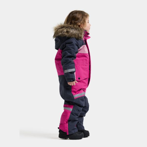 Kids Snowsuit Waterproof 15K - Didriksons Bjarven 5 Coverall - Cactus Pink
