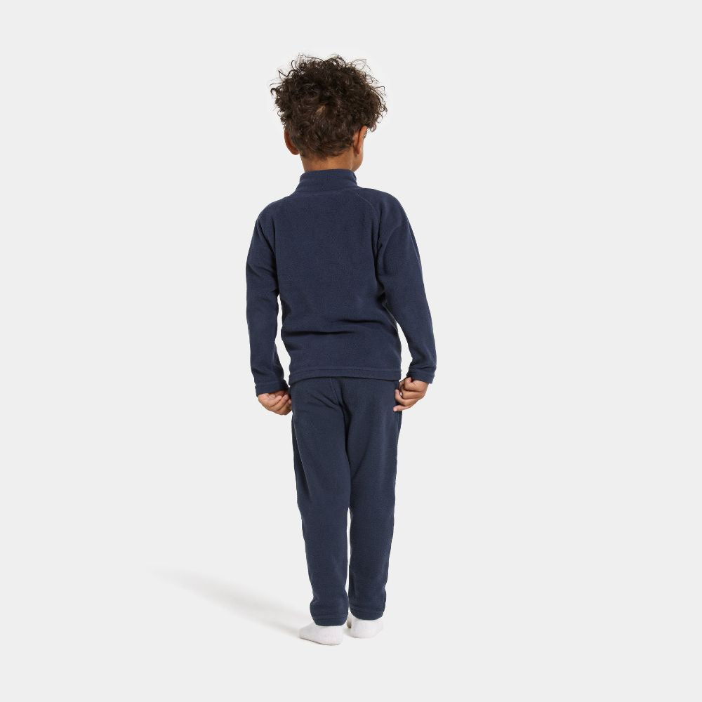 Kids Skiing Fleece - Didriksons Monte Fleece Jacket - Navy 
