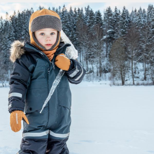 Kids Snowsuit Waterproof 15K - Didriksons Bjarven 5 Coverall - Navy