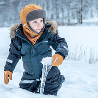 Kids Snowsuit Waterproof 15K - Didriksons Bjarven 5 Coverall - Navy