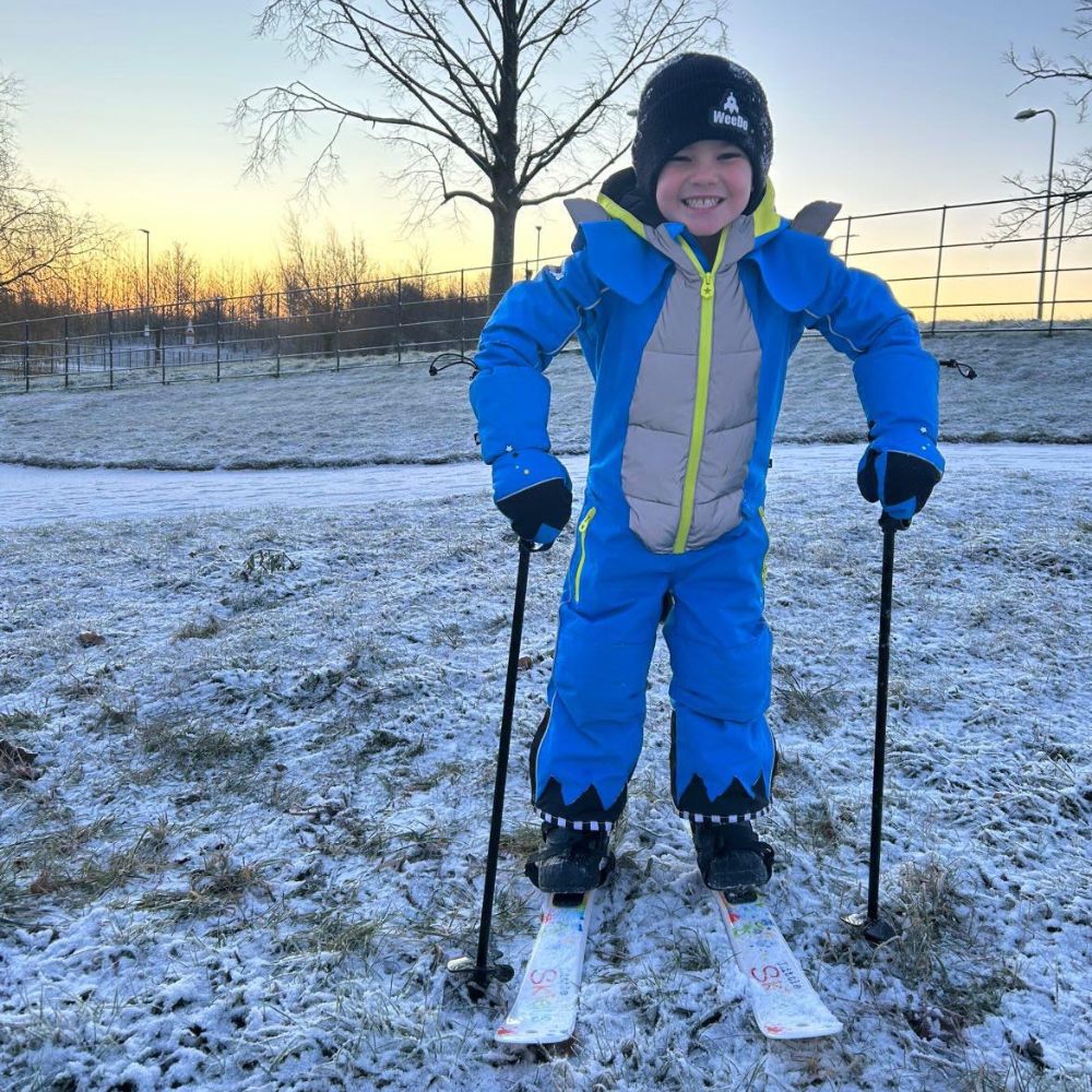 Little Skiers Beginner 70cm Toddler Skis and Poles