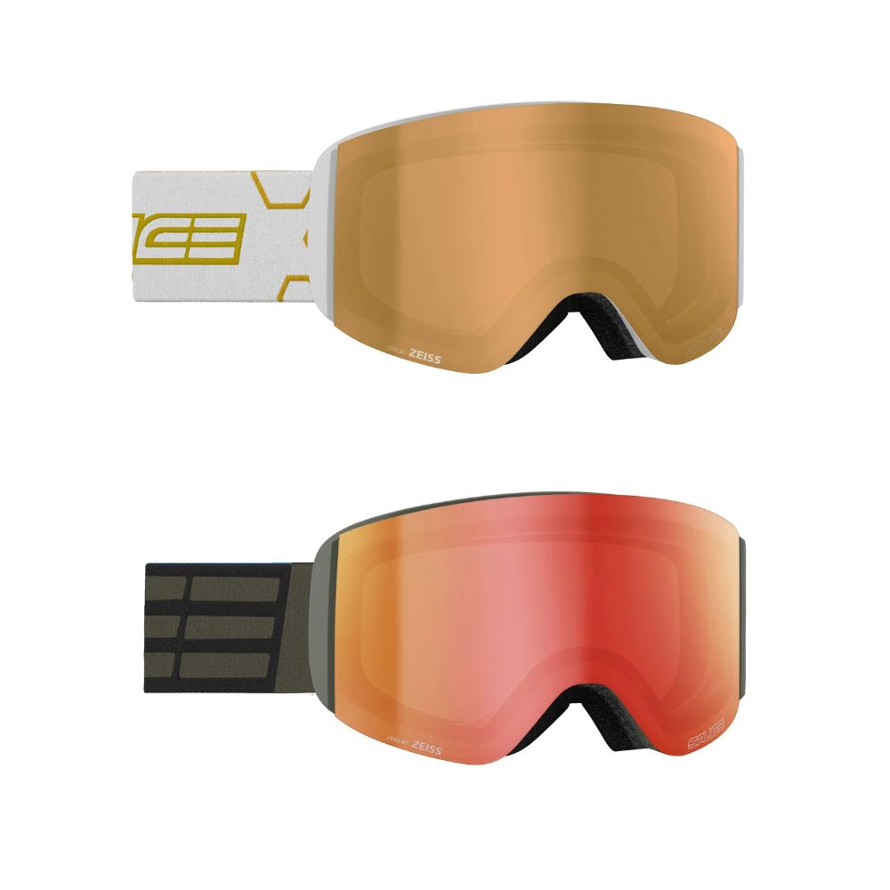 MIrrored Kids SKi Goggles with choice of gold or red mirror lens