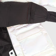 O'Neill Cruz Puffer Snow Jacket - Pearl.  SImply remove the red thread to increase the sleeve length