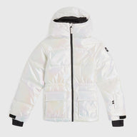 O'Neill Cruz Puffer Snow Jacket - Pearl.  Girls Ski Jacket with pearl finish