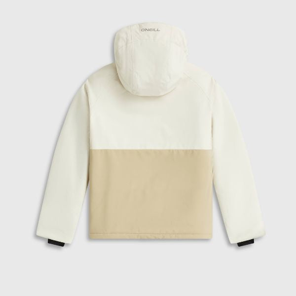 O'Neill Cruz Raglan Girls Ski Jacket - Linen White Colour Block&nbsp;