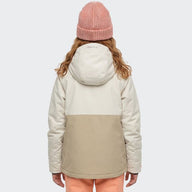 O'Neill Cruz Raglan Girls Ski Jacket - Linen White Colour Block&nbsp;