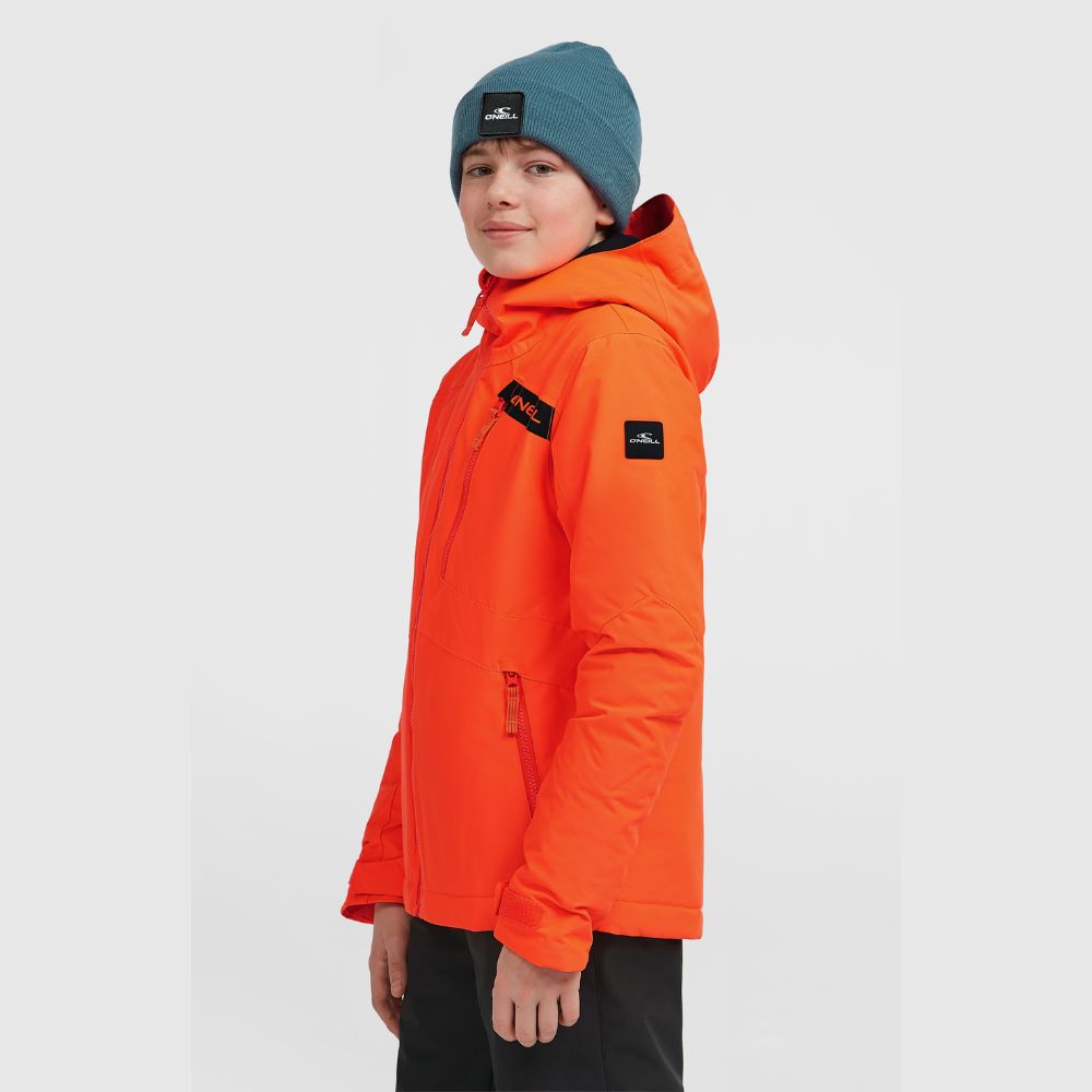 O'Neill Cruz Boys Snow Jacket - Tokyo Lights. Neon Kids Ski Jacket