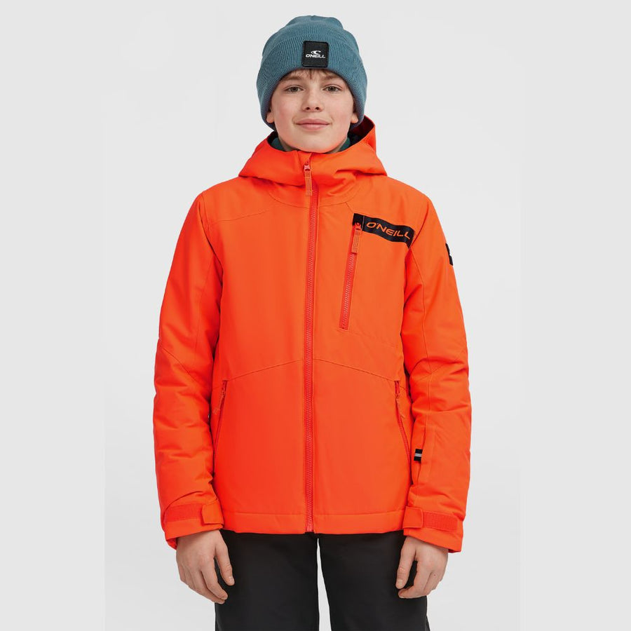 O'Neill Cruz Boys Snow Jacket - Tokyo Lights. Neon Kids Ski Jacket