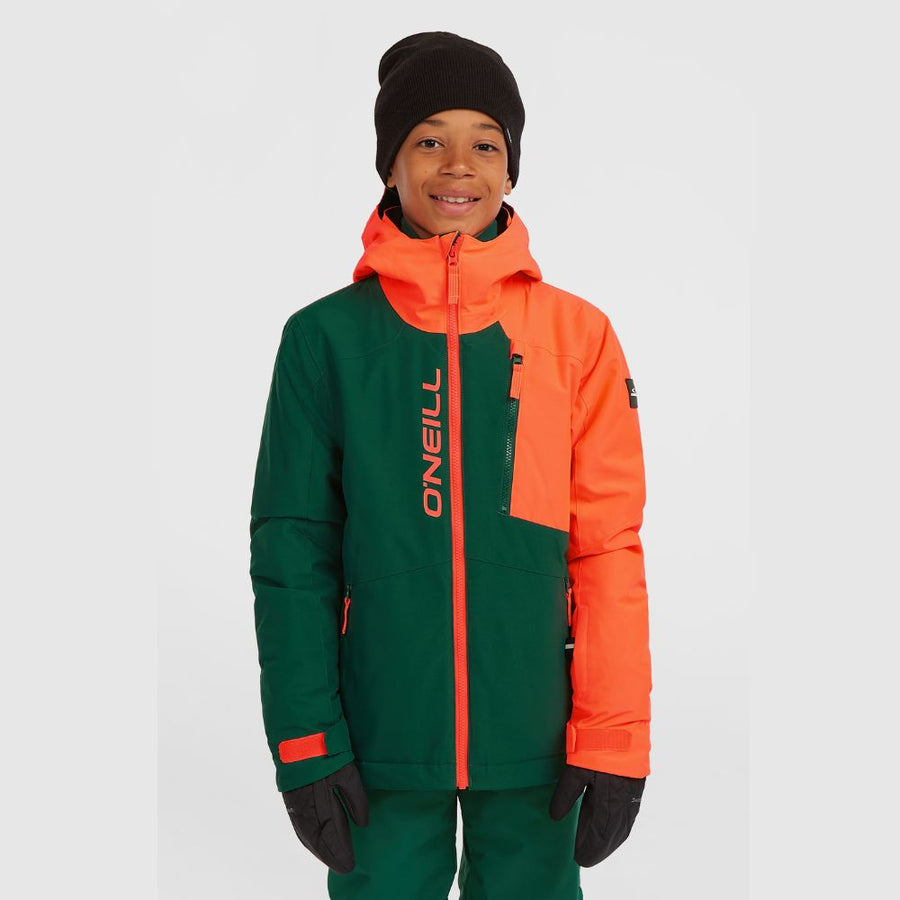 O'Neill Cruz Boys Snow Jacket - Tokyo Lights Colour Block 4500054-43035