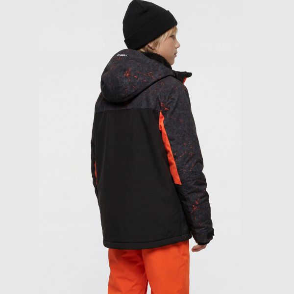 O'Neill Cruz Triple Boys Ski Jacket - Black Basalt
