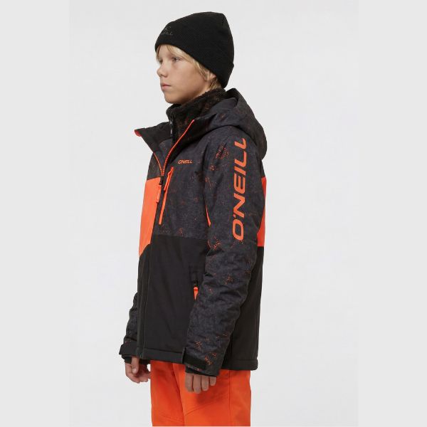 O'Neill Cruz Triple Boys Ski Jacket - Black Basalt