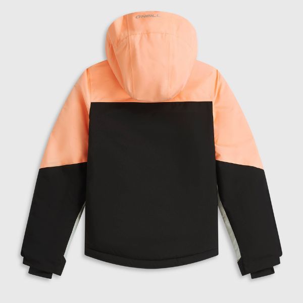 O'Neill Cruz Triple Girls Ski Jacket - Funky Peach Colour Block
