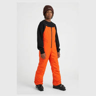 O'Neill Cruz Bib Snow Pants - Tokyo Lights. Neon orange kids bib ski pants