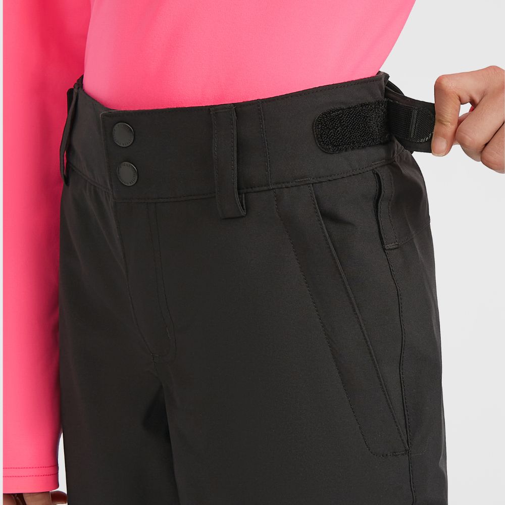 O'Neill Kids Ski Pants - Black Out 10K waterproof, Breathable and taped seams.  Grow system, where the ski pants grow with your child