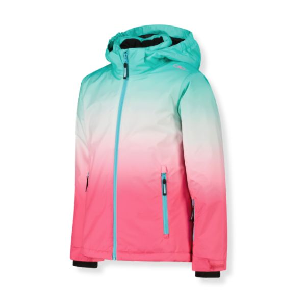 Gradient Pink and Blue Girls Ski Jacket - 10,000 Waterproof 