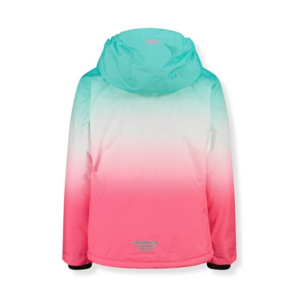 Gradient Pink and Blue Girls Ski Jacket - 10,000 Waterproof 