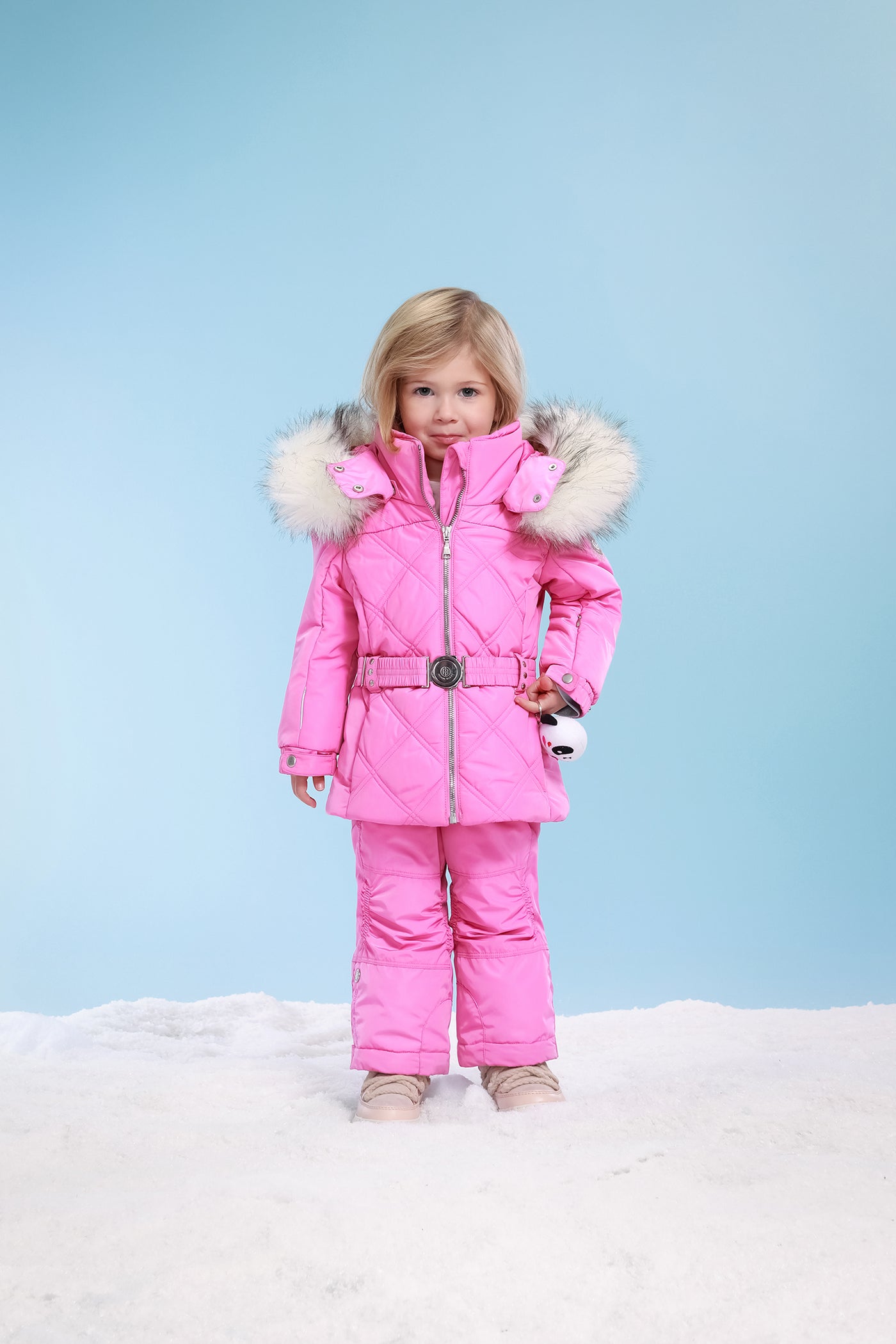 Poivre Blanc Girls Ski Jacket - Lolly Pink 2-7 yrs