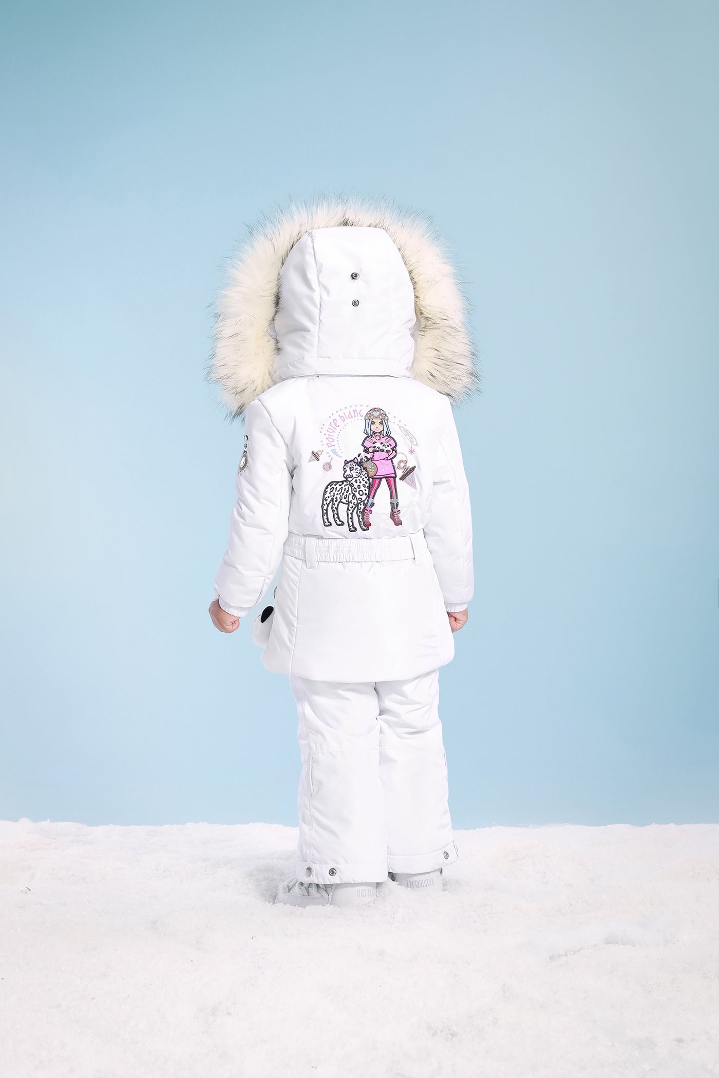 Poivre Blanc Girls Ski Jacket - White 2-7 yrs