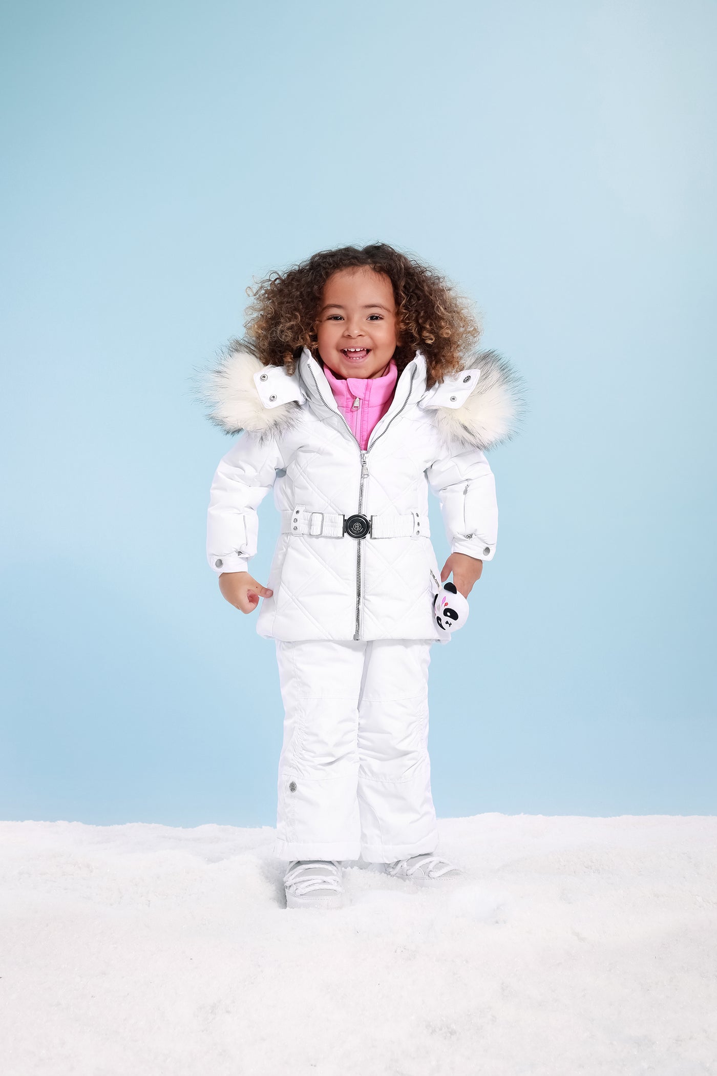 Poivre Blanc Girls Ski Jacket - White, Girls Ski Wear