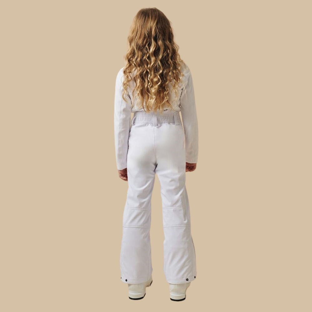 girls white Poivre Blanc ski pants