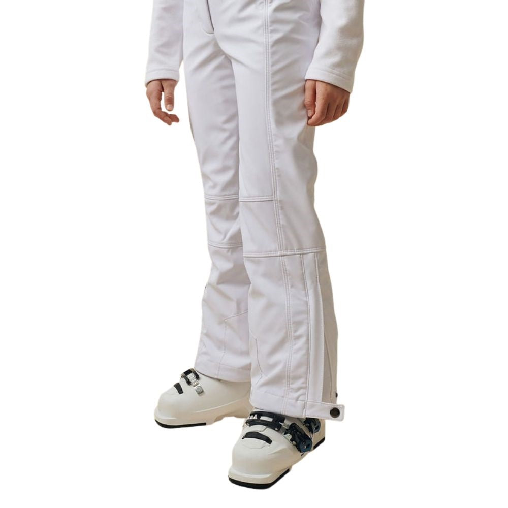 girls white ski pants