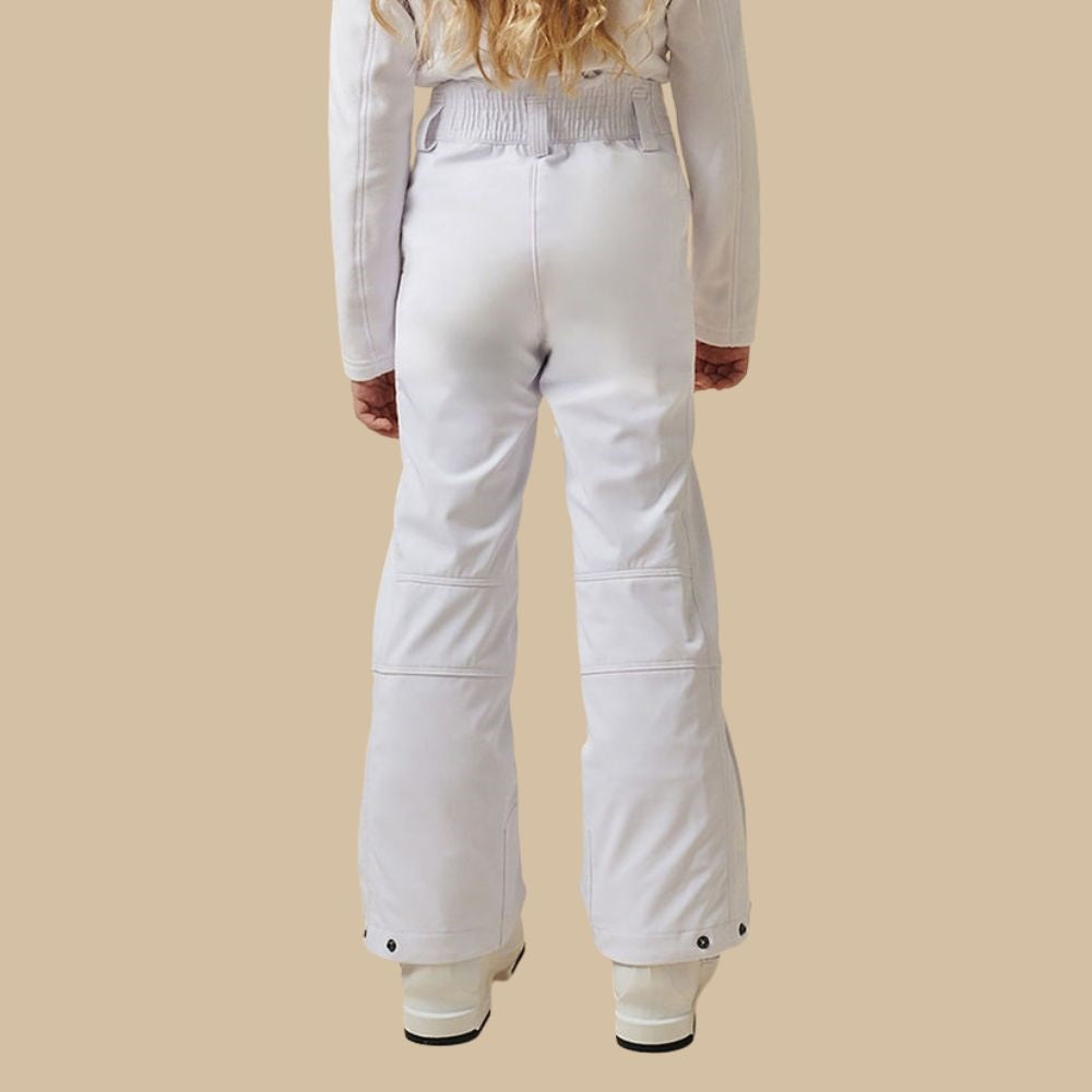 girls white ski pants