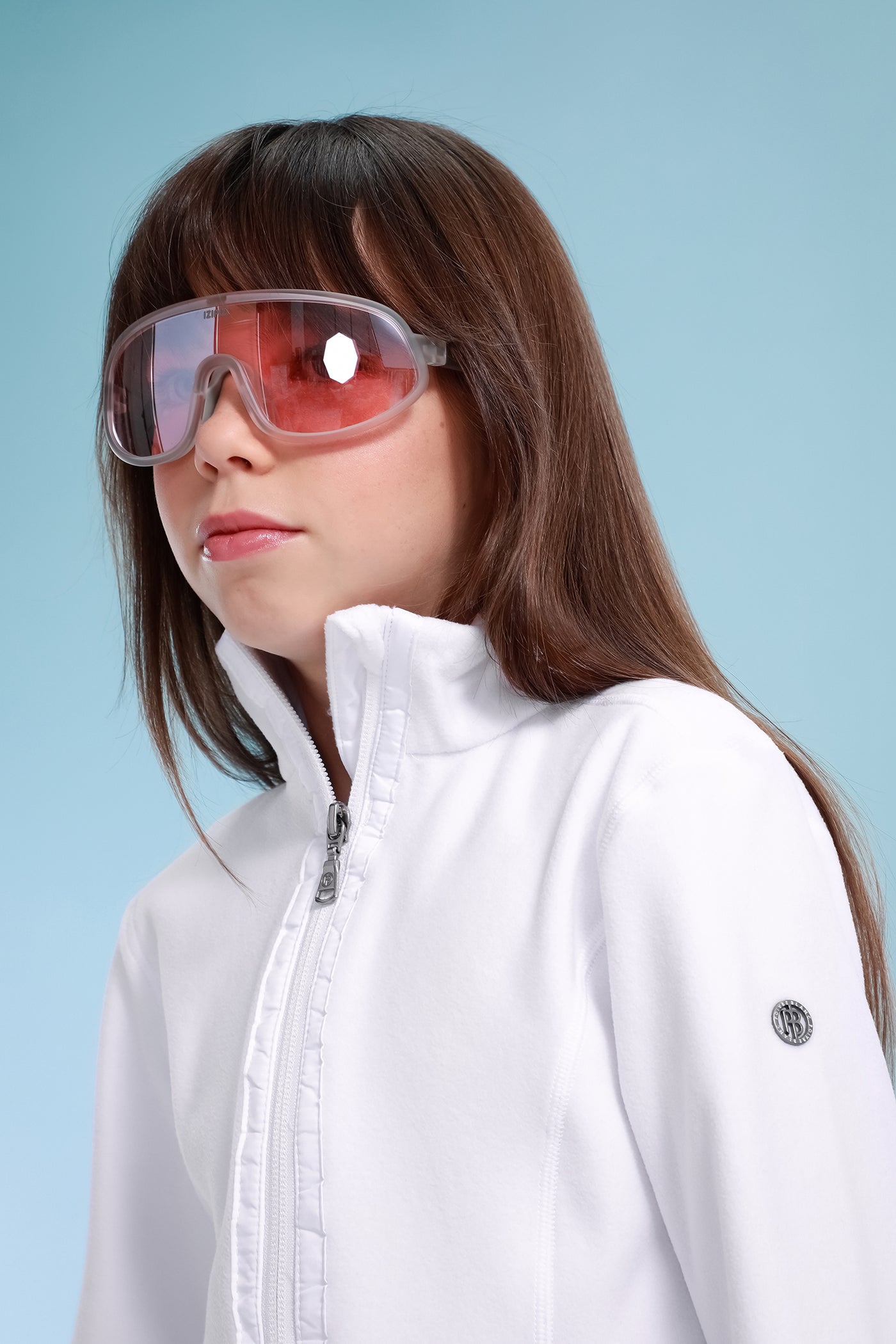 Poivre Blanc Girls Micro Fleece Jacket - White