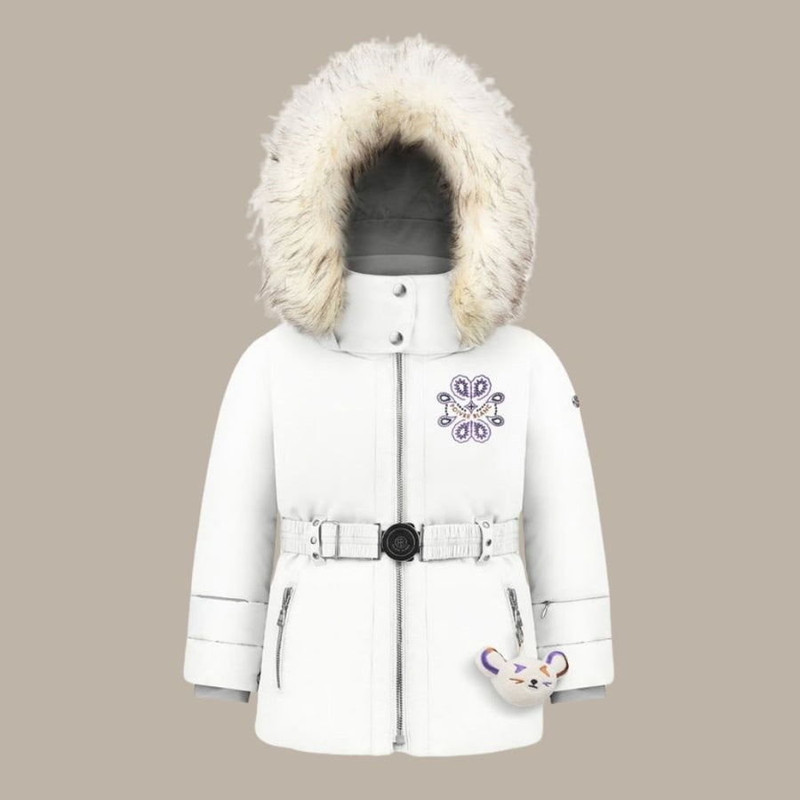 Poivre Blanc Girls Ski Jacket - White
