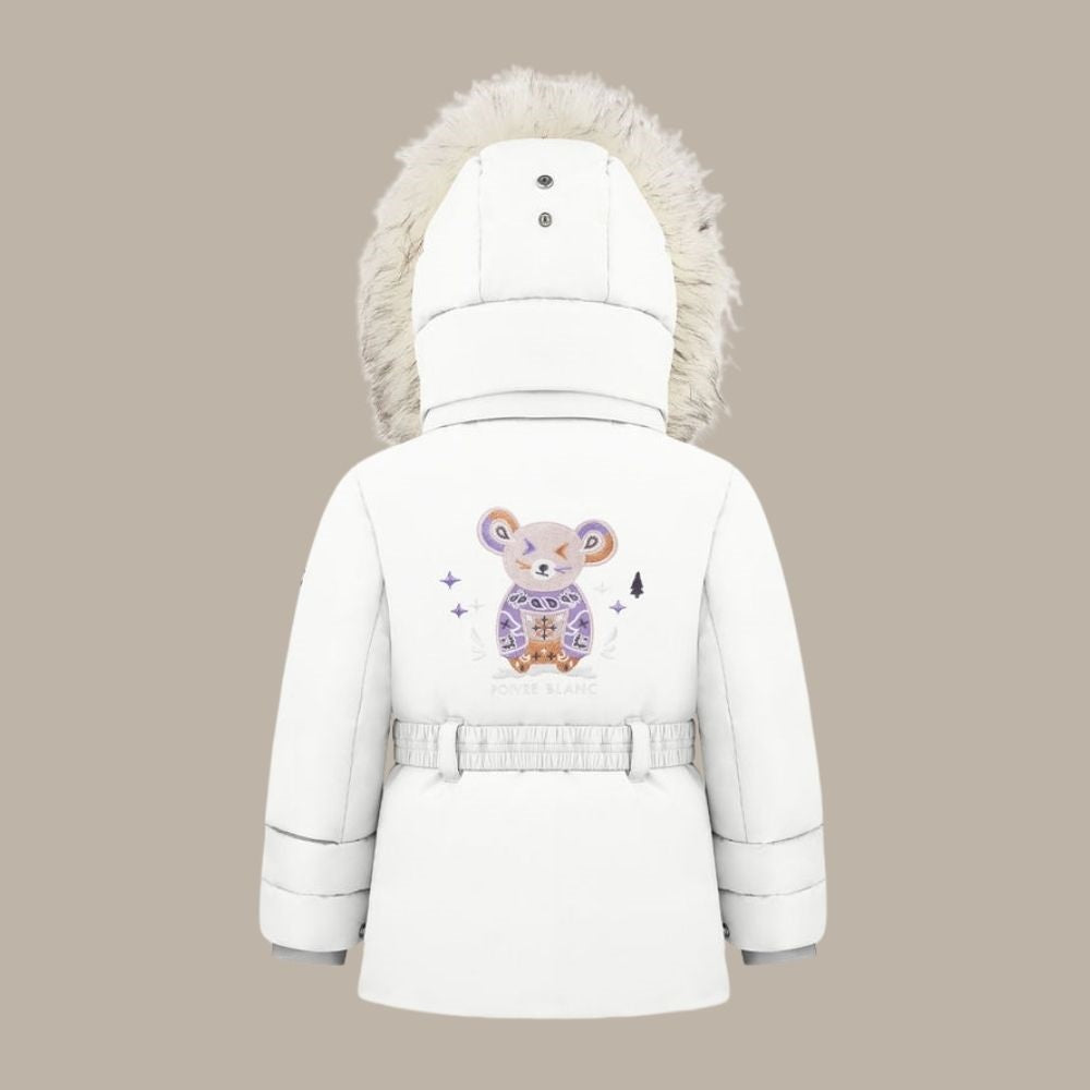 Poivre Blanc White Girls Ski Jacket | Girls Ski Wear | Toddler