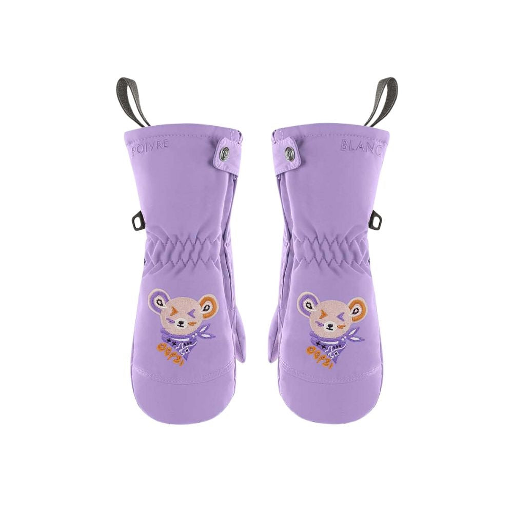 Poivre Blanc Girls Ski Mittens - Lavender